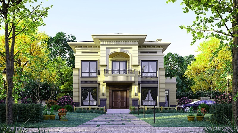 茂县中式合院住宅，开放庭院与邻里乡亲更亲近